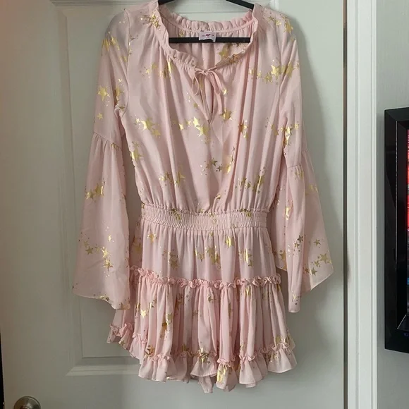 buddy love pink star dress Holland Tiered Maxi Dress - Raspberry